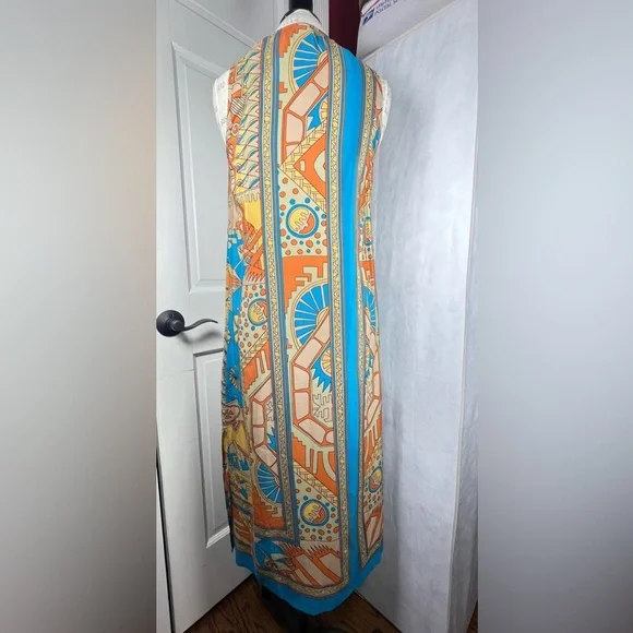 ANTHROPOLOGIE AKEMI + KIN Tanvi 100% Silk Column Dress Sz 4 - Picture 9 of 12